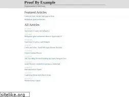 Sites similar to proofbyexample.com