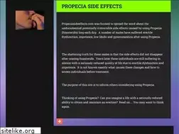 Sites similar to propeciasideeffects.com