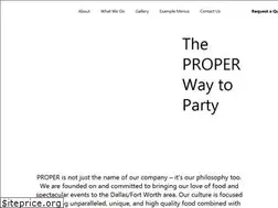 Sites similar to propercateringdallas.com