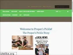 Sites similar to properspickle.com