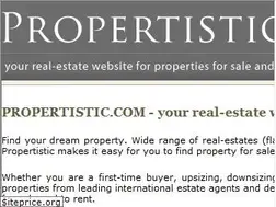 Sites similar to propertistic.com