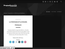 Sites similar to proposmontreal.com
