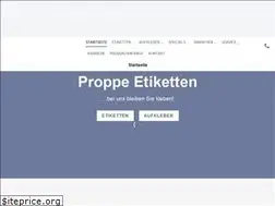 Sites similar to proppe-etiketten.de