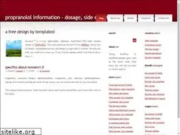 Sites similar to propranolol.monster