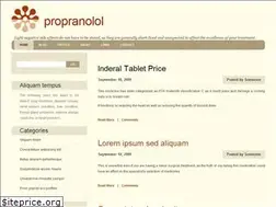 Sites similar to propranololtab.com