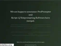 Sites similar to propromptersoftware.com