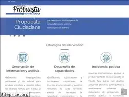 Sites similar to propuestaciudadana.org.pe