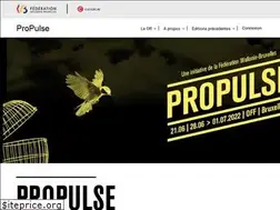 Sites similar to propulsefestival.be