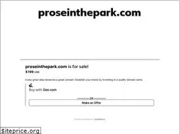 Sites similar to proseinthepark.com