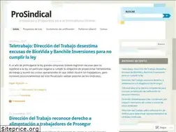 Sites similar to prosindical.wordpress.com