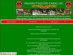 Sites similar to prospectequinefarms.com