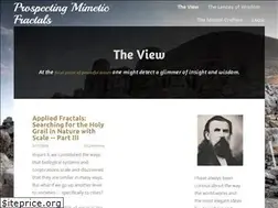 Sites similar to prospectingmimeticfractals.com