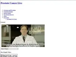 Sites similar to prostatecancerlive.com