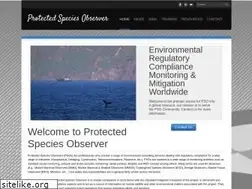 Sites similar to protectedspeciesobserver.com