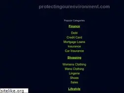 Sites similar to protectingourenvironment.com