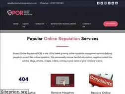 Sites similar to protectonlinereputations.com
