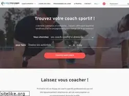 Sites similar to protrainer.fr