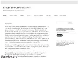 Sites similar to proustmatters.com