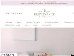 Sites similar to provenancerentals.com