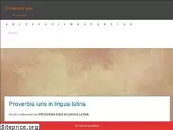 Sites similar to proverbia-iuris.de