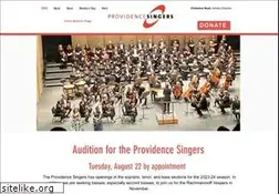 Sites similar to providencesingers.org