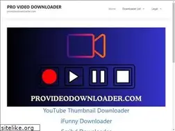 Sites similar to provideodownloader.com