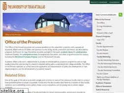 Sites similar to provost.utdallas.edu
