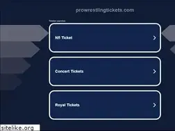 Sites similar to prowrestlingtickets.com