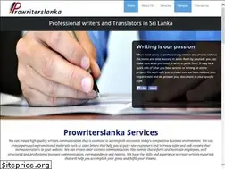 Sites similar to prowriterslanka.com