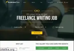Sites similar to prowriterstime.com