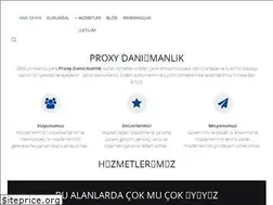 Sites similar to proxydanismanlik.com