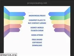 Sites similar to proxyoneahoy.net