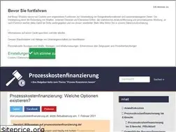 Sites similar to prozesskostenfinanzierung.de