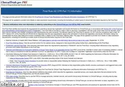 Sites similar to prsinfo.clinicaltrials.gov