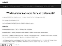 Sites similar to prsushi.com