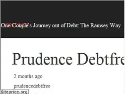 Sites similar to prudencedebtfree.com