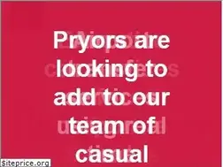 Sites similar to pryors.co.uk
