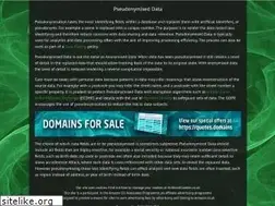 Sites similar to pseudonymised.com