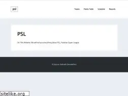 Sites similar to psl-t20.pk