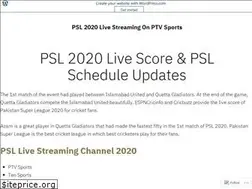 Sites similar to psl2020liveptvsports.wordpress.com