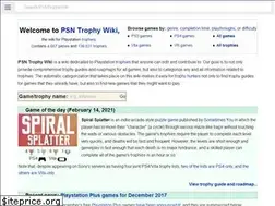 Sites similar to psntrophywiki.org