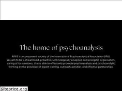 Sites similar to psychoanalysis.asn.au