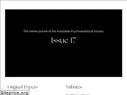 Sites similar to psychoanalysisdownunder.com.au