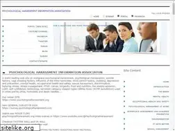 Sites similar to psychologicalharassment.us