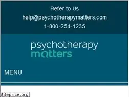 Sites similar to psychotherapymatters.com