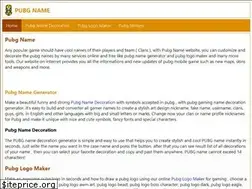 Sites similar to pubgname.com