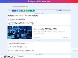 Sites similar to pubgstylishname.net