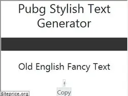 Sites similar to pubgstylishtextgenerator.blogspot.com