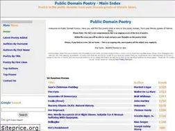 Sites similar to public-domain-poetry.com