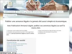 Sites similar to publicationannoncelegale.fr